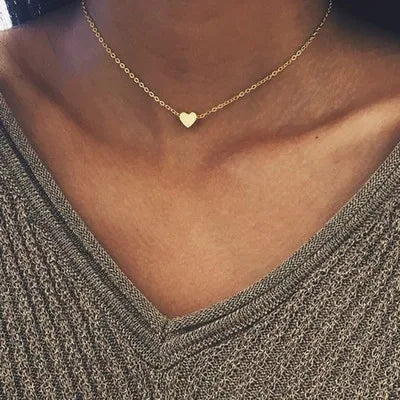 Lunelle | Parel Choker hartjes Ketting voor Vrouwen-Kettingen-Calora-Ravelle Goud-Calora