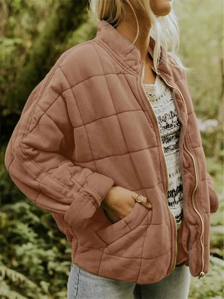Luxe Dames Overgangsjas - Comfortabele Warme Jas voor het Voorjaar-Zomer Jassen-Calora-Bruin-S-Calora