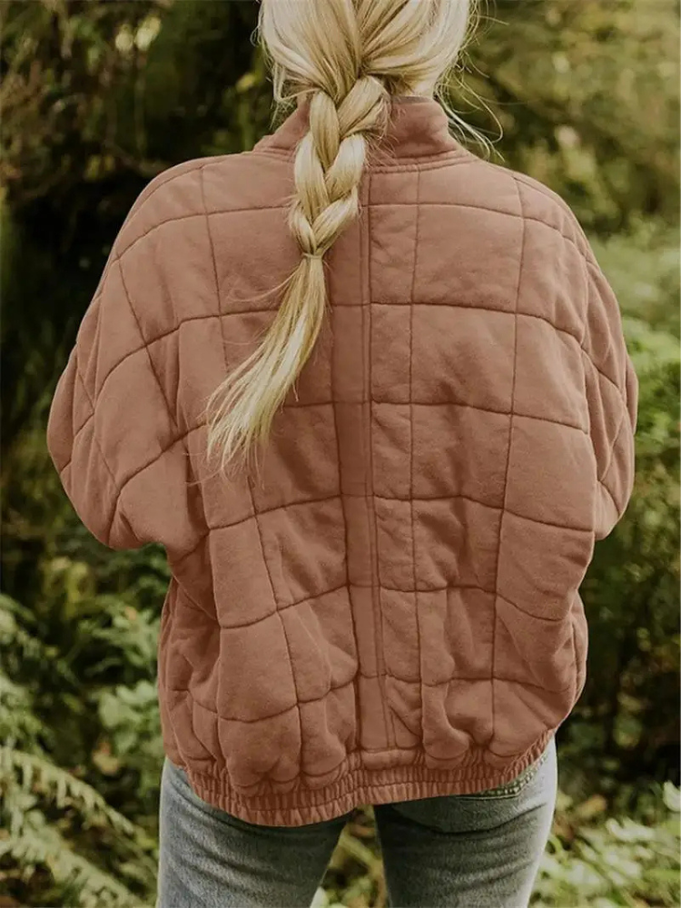 Luxe Dames Overgangsjas - Comfortabele Warme Jas voor het Voorjaar-Zomer Jassen-Calora-Donkergroen-S-Calora