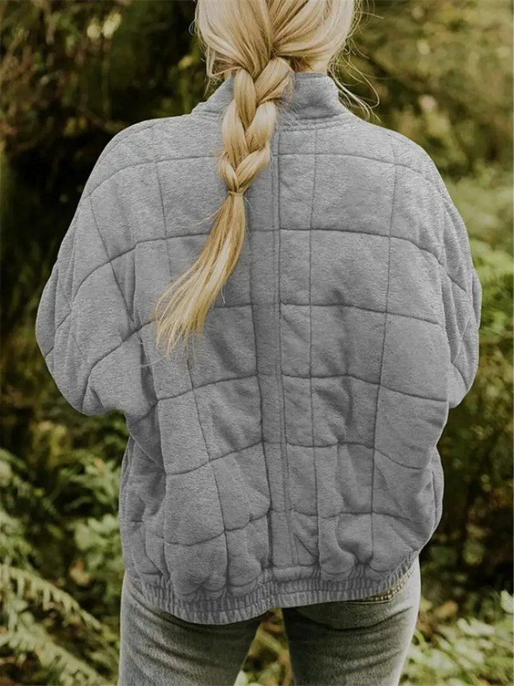 Luxe Dames Overgangsjas - Comfortabele Warme Jas voor het Voorjaar-Zomer Jassen-Calora-Donkergroen-S-Calora