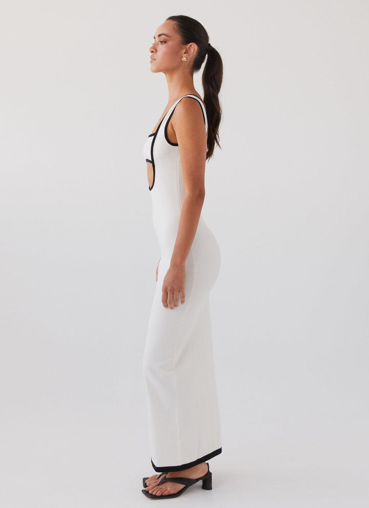 Luxe Elegante maxi feest Jurk met open rug-Feest Jurken-Calora-Beige-XS-Calora