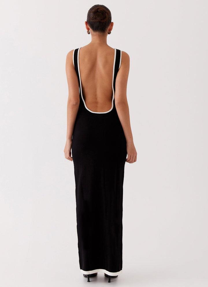 Luxe Elegante maxi feest Jurk met open rug-Feest Jurken-Calora-Beige-XS-Calora