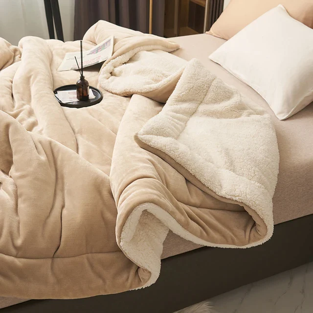 CALORA_ Luxe Flanellen Fleece Deken Zacht Warm en Machinewasbaar