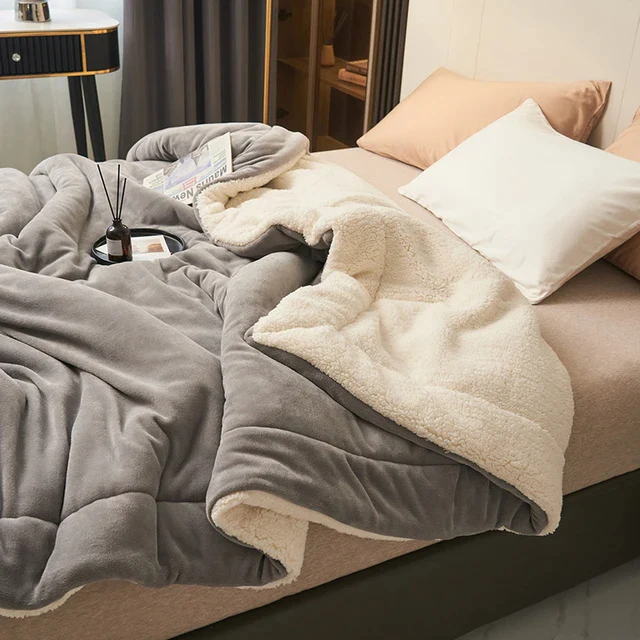 CALORA_ Luxe Flanellen Fleece Deken Zacht Warm en Machinewasbaar