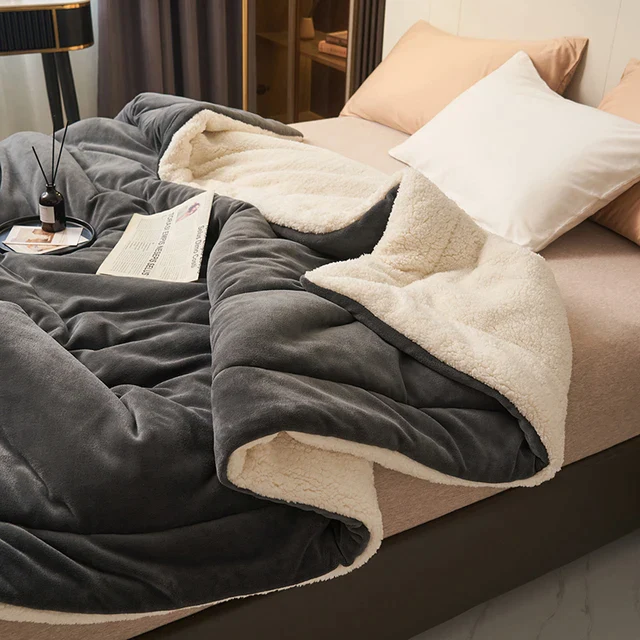 CALORA_ Luxe Flanellen Fleece Deken Zacht Warm en Machinewasbaar
