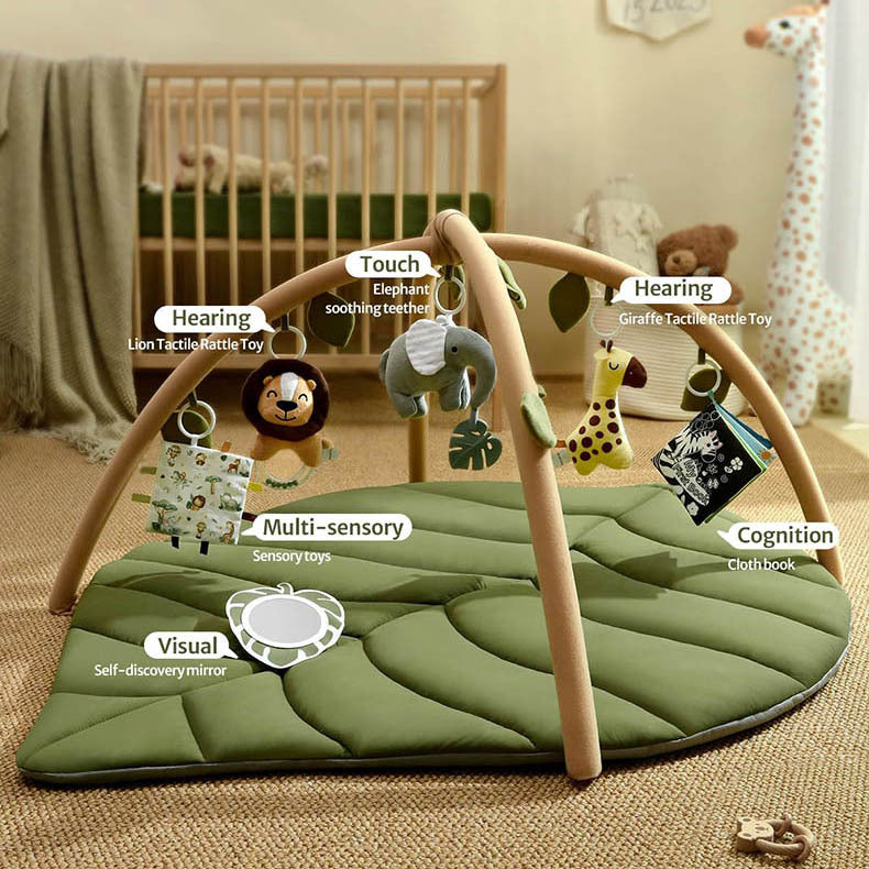 CALORA_ Luxe Jungle Educatie Speelkleed voor Baby's - Opvouwbaar Verdikt Kruipmat - 0 tot 3 jaar