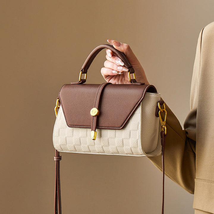 CALORA_ Luxe Leren Schoudertas - Elegante Crossbody Handtas