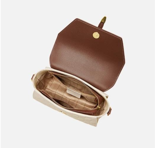 CALORA_ Luxe Leren Schoudertas - Elegante Crossbody Handtas