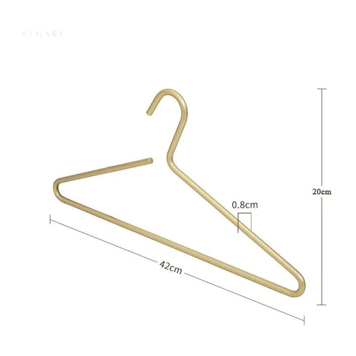CALORA_ Luxe Metalen Kledinghanger - 3 Stuks - Massieve Matte Hanger voor Zware Kleding