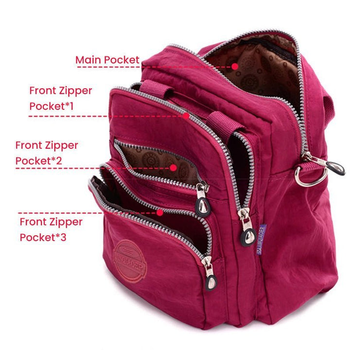 Lyssia | 4-In-1 Heup Rugzak Tas-Schoudertassen-Calora-Fuchsia-Calora