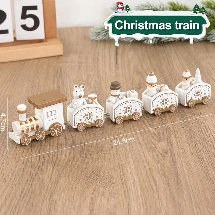 Magische Houten Kerstmis Trein Decoratie-Home Decor-Calora-3 Stuks Set-Calora