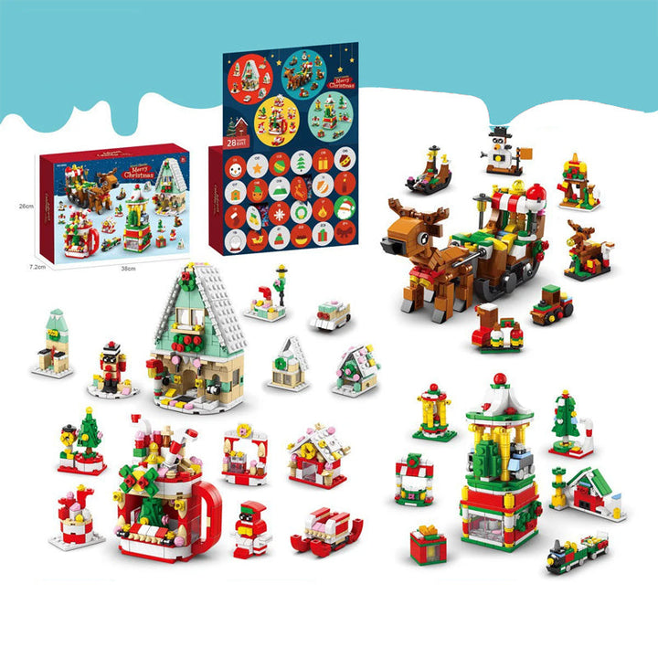 CALORA_ Magische Kerst Adventskalender Bouwstenen Set met 24 Verrassingen