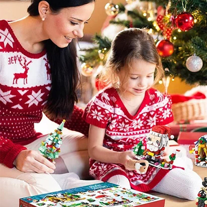 CALORA_ Magische Kerst Adventskalender Bouwstenen Set met 24 Verrassingen