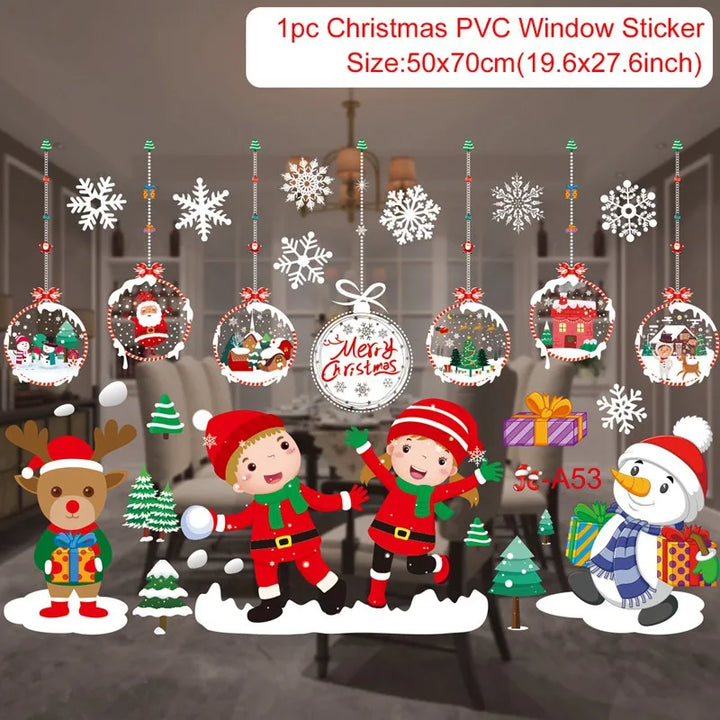Magische Kerst Raamstickers | Feestelijke Kerstdecoratie voor Thuis-Home Decor-Calora-Holly Jolly-Calora