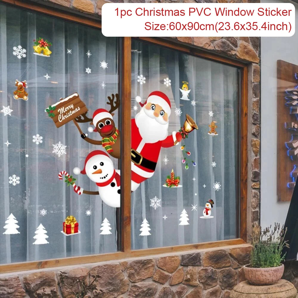 Magische Kerst Raamstickers | Feestelijke Kerstdecoratie voor Thuis-Home Decor-Calora-Merry Christmas-Calora