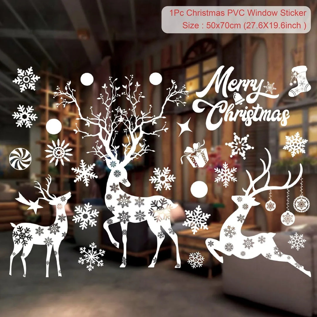 Magische Kerst Raamstickers | Feestelijke Kerstdecoratie voor Thuis-Home Decor-Calora-Merry Christmas-Calora