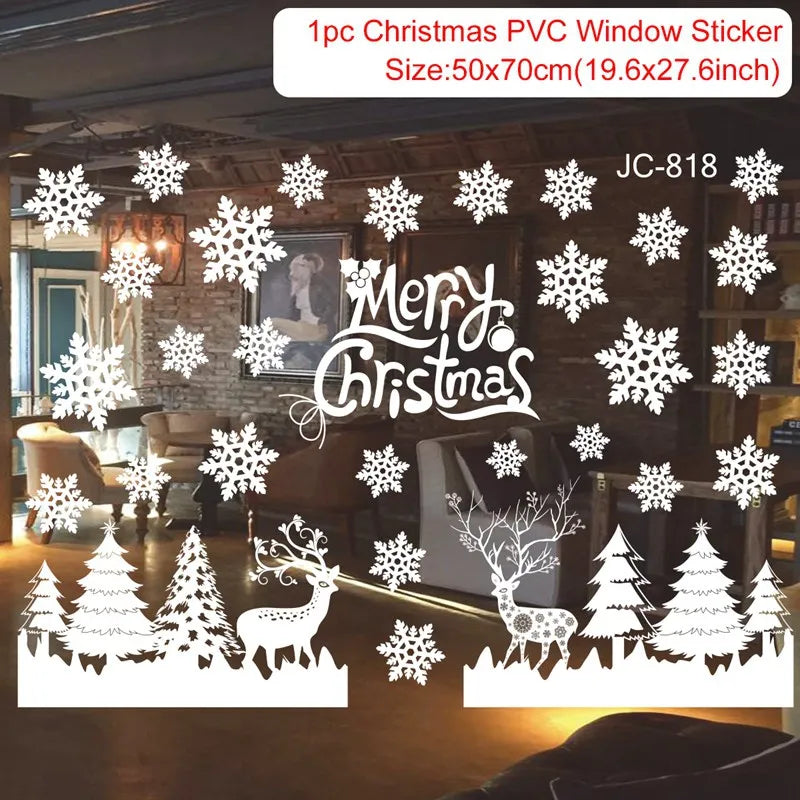 Magische Kerst Raamstickers | Feestelijke Kerstdecoratie voor Thuis-Home Decor-Calora-Merry Christmas-Calora
