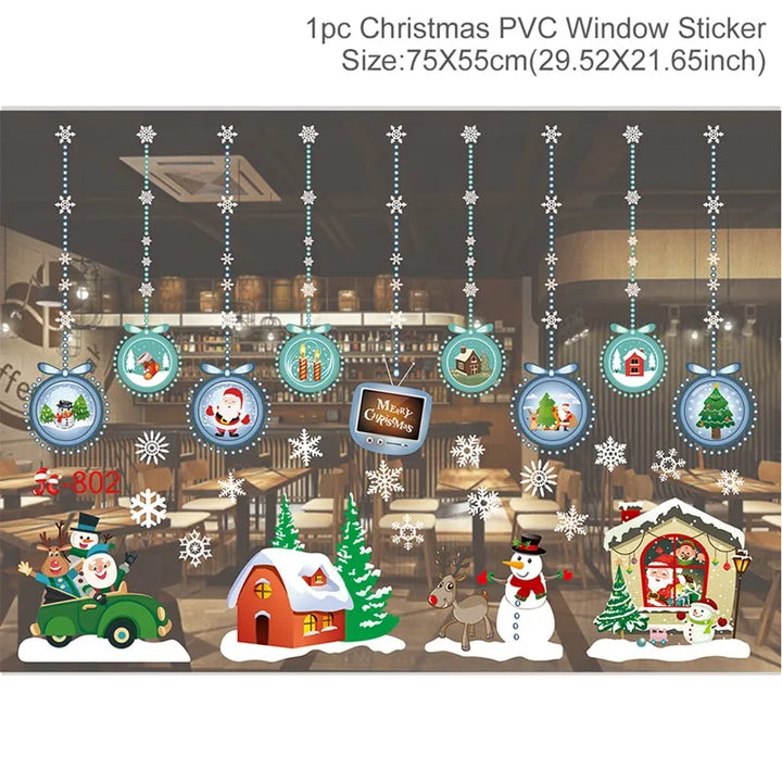 Magische Kerst Raamstickers | Feestelijke Kerstdecoratie voor Thuis-Home Decor-Calora-Merry Christmas-Calora