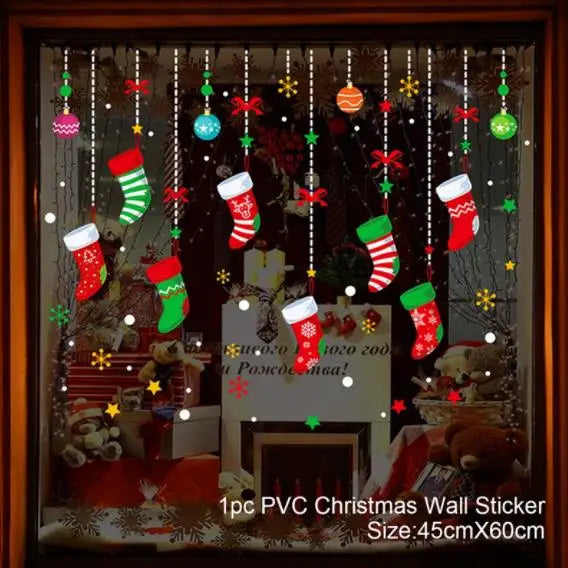 Magische Kerst Raamstickers | Feestelijke Kerstdecoratie voor Thuis-Home Decor-Calora-Merry Christmas-Calora