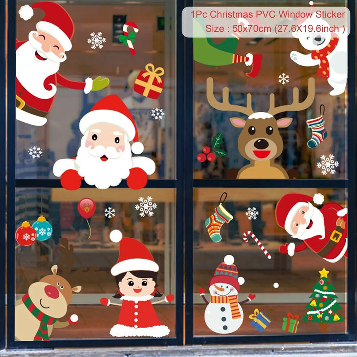 Magische Kerst Raamstickers | Feestelijke Kerstdecoratie voor Thuis-Home Decor-Calora-Merry Christmas-Calora