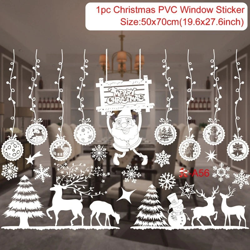 Magische Kerst Raamstickers | Feestelijke Kerstdecoratie voor Thuis-Home Decor-Calora-Merry Christmas-Calora