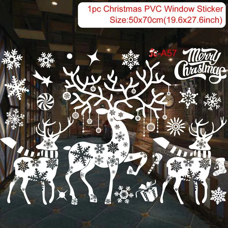 Magische Kerst Raamstickers | Feestelijke Kerstdecoratie voor Thuis-Home Decor-Calora-Merry Christmas-Calora