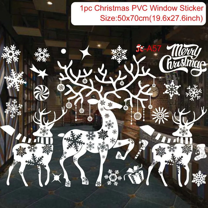 Magische Kerst Raamstickers | Feestelijke Kerstdecoratie voor Thuis-Home Decor-Calora-Merry Christmas-Calora
