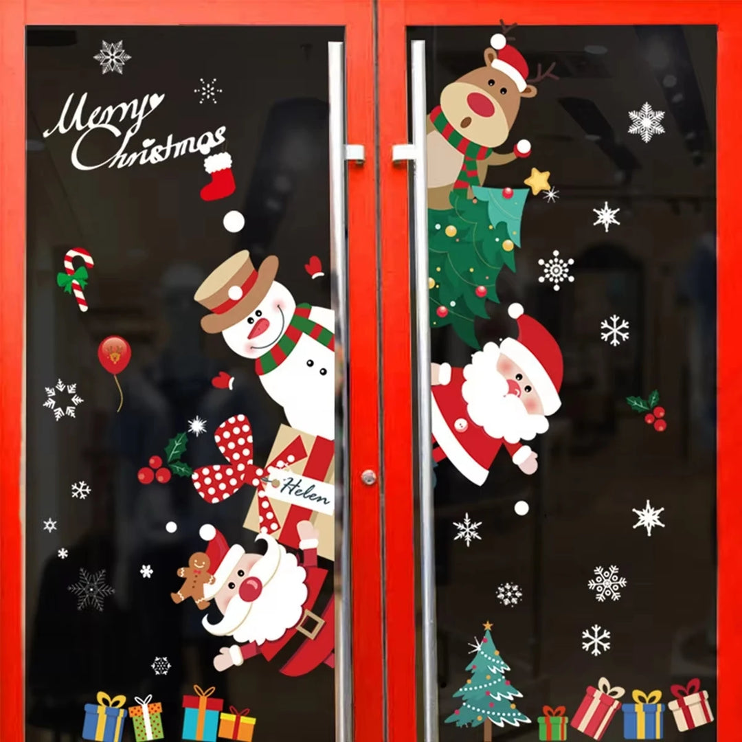 Magische Kerst Raamstickers | Feestelijke Kerstdecoratie voor Thuis-Home Decor-Calora-Merry Christmas-Calora