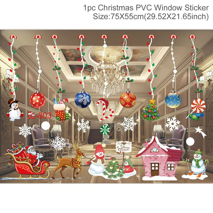 Magische Kerst Raamstickers | Feestelijke Kerstdecoratie voor Thuis-Home Decor-Calora-Merry Christmas-Calora