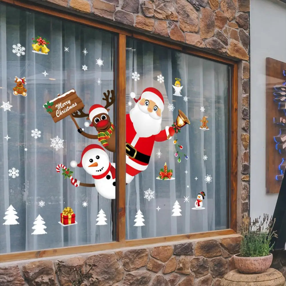 Magische Kerst Raamstickers | Feestelijke Kerstdecoratie voor Thuis-Home Decor-Calora-Merry Christmas-Calora