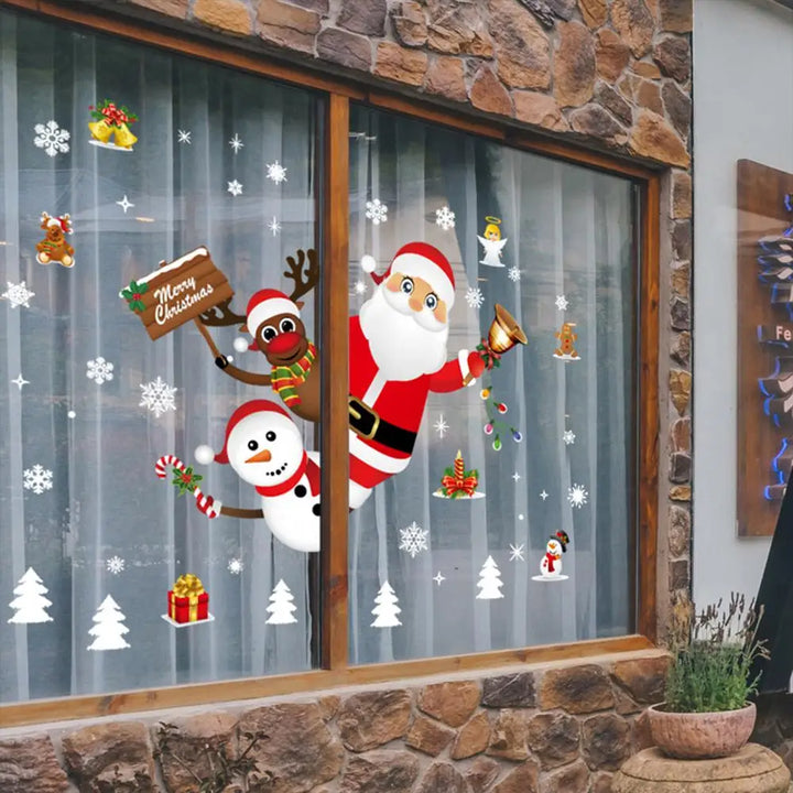 Magische Kerst Raamstickers | Feestelijke Kerstdecoratie voor Thuis-Home Decor-Calora-Merry Christmas-Calora