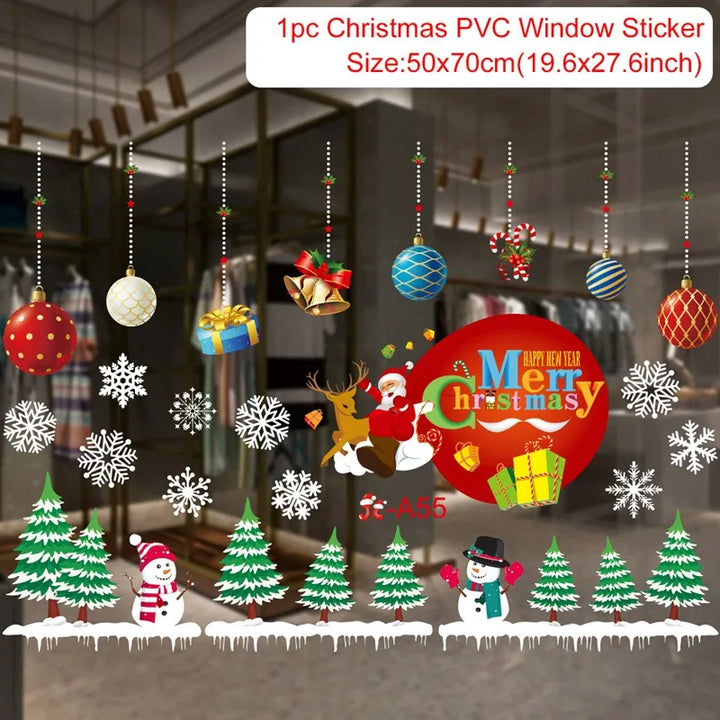 Magische Kerst Raamstickers | Feestelijke Kerstdecoratie voor Thuis-Home Decor-Calora-Silent Night-Calora