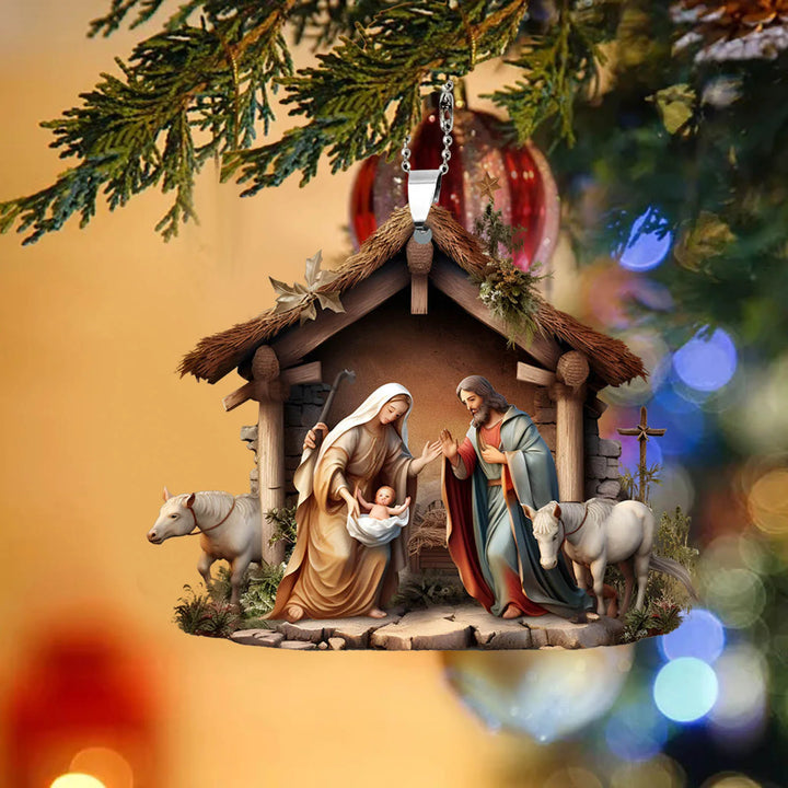 Magische Kerststal hanger voor in de kerstboom-Home Decor-Calora-6 Stuks-Calora