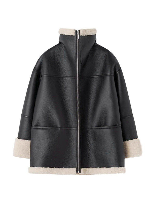 CALORA_ Marado | Elegante Warme Fur Bont Jas