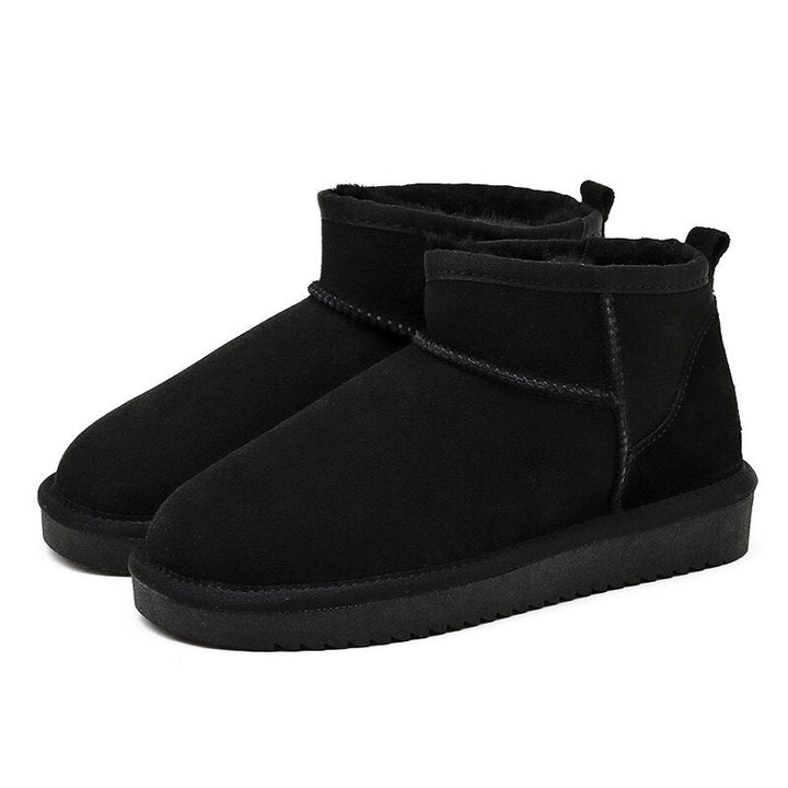 CALORA_ Marado | Herfst- enkellaarsjes met Bont - Suede Winter Laarsjes