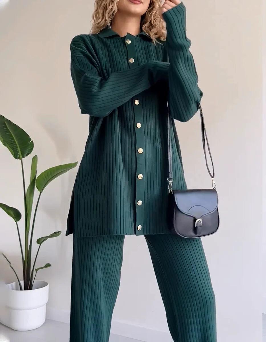 CALORA_ Marado | Warme & Stijlvolle Dames Set Pak