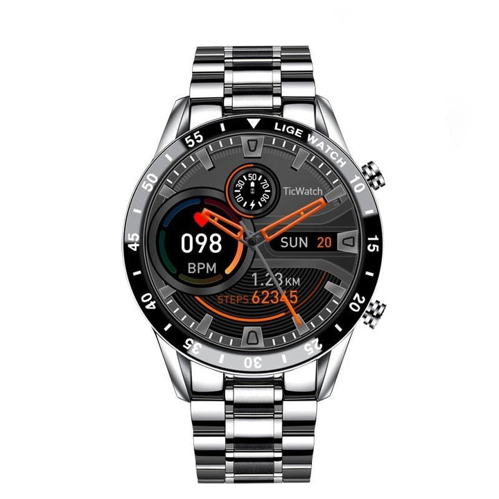 Marcellus | Luxe Mannen Smarthorloge-Horloges-Calora-Zilver-Calora