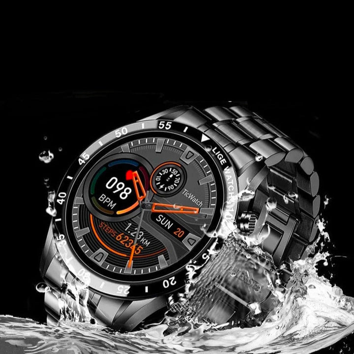 Marcellus | Luxe Mannen Smarthorloge-Horloges-Calora-Zwart-Calora