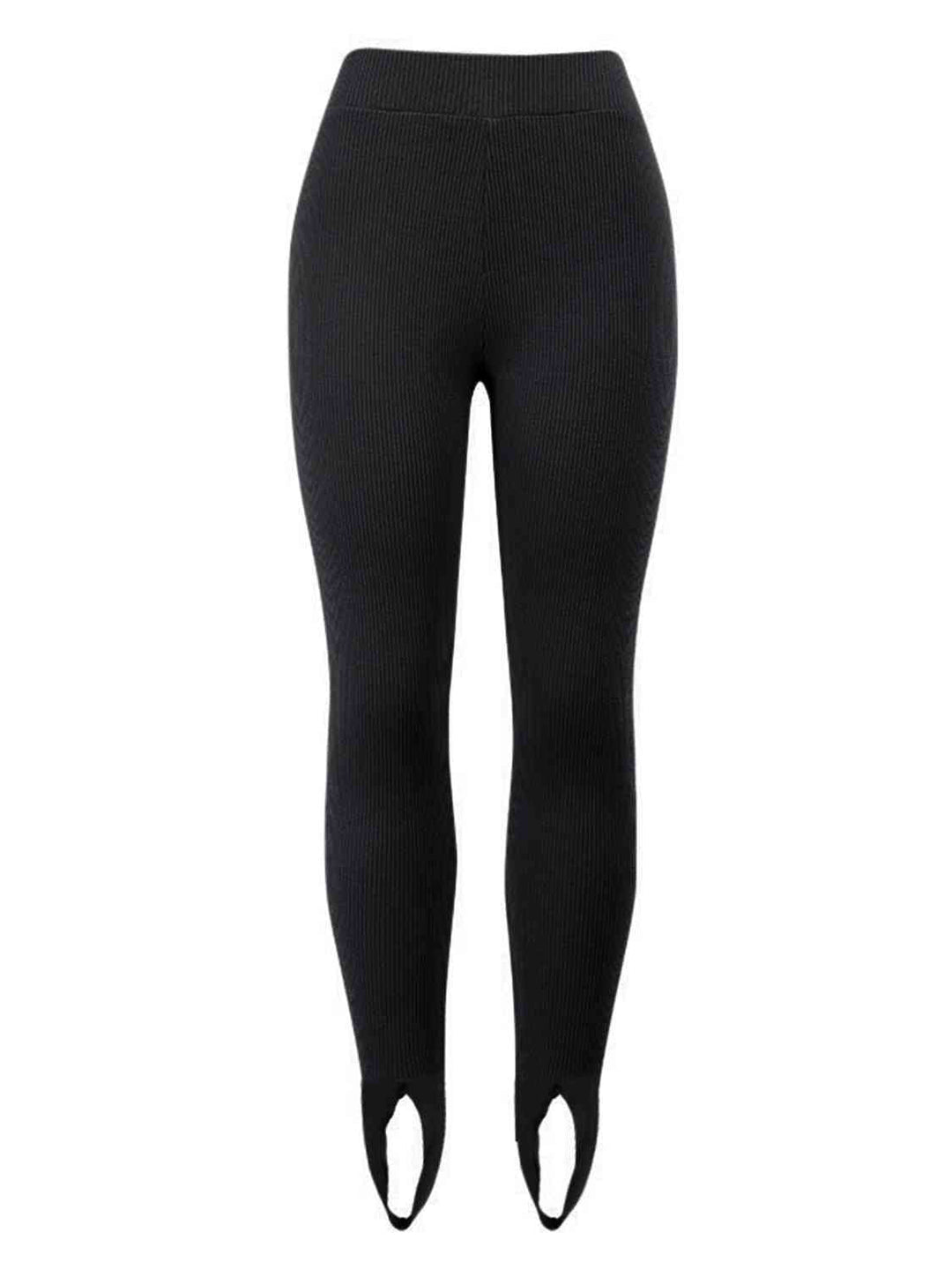 Marelle | Geribbelde Midden Taille Leggings-Sportkleding & Accessoires-Calora-Bruin-S-Calora