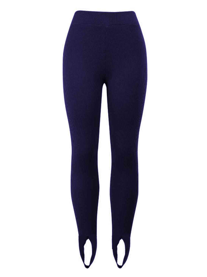 Marelle | Geribbelde Midden Taille Leggings-Sportkleding & Accessoires-Calora-Bruin-S-Calora