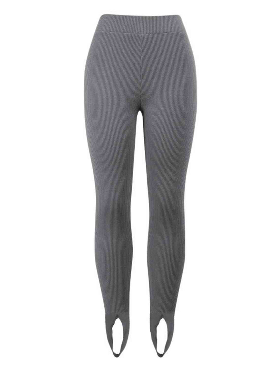 Marelle | Geribbelde Midden Taille Leggings-Sportkleding & Accessoires-Calora-Bruin-S-Calora