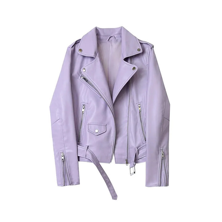 Marlène | Stijlvolle Lerenjas met taille riem-Leren Jassen-Calora-Paar-XS-Calora