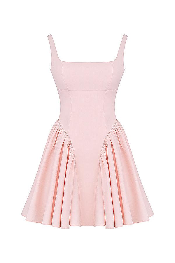 Marta | Mini Jurk met strik-Zomer Jurken-Calora-Zwart-XS-Calora