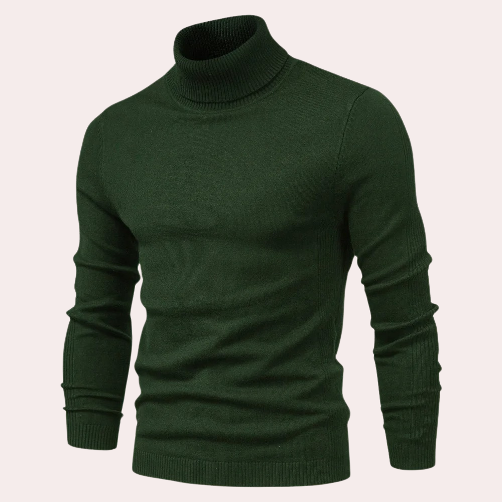 CALORA_ Mateo - Casual Heren Coltrui in Marineblauw, Grijs en Donkerrood