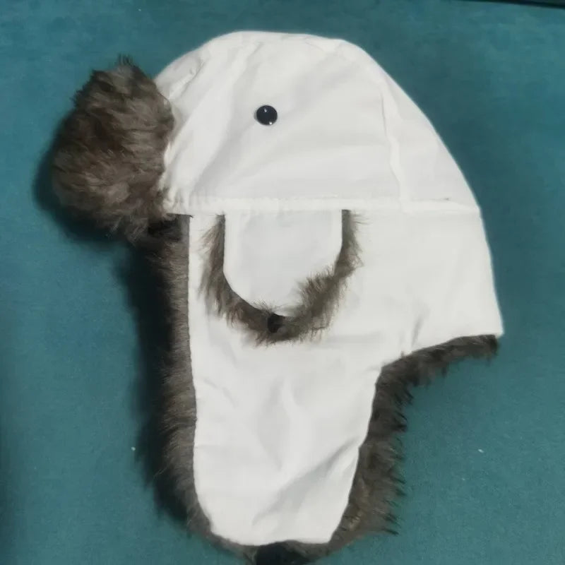 Men's Women's Winter Soviet Lei Feng Hats Outdoor Russian Ushanka Bomber Hat Thicken Windproof Fur Earflap Cap-Petten-Calora-1-One Size-Calora