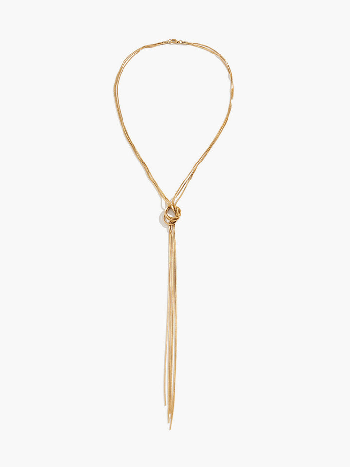Mérial | Korte Ketting met Kwastje-Kettingen-Calora-Goud-Calora
