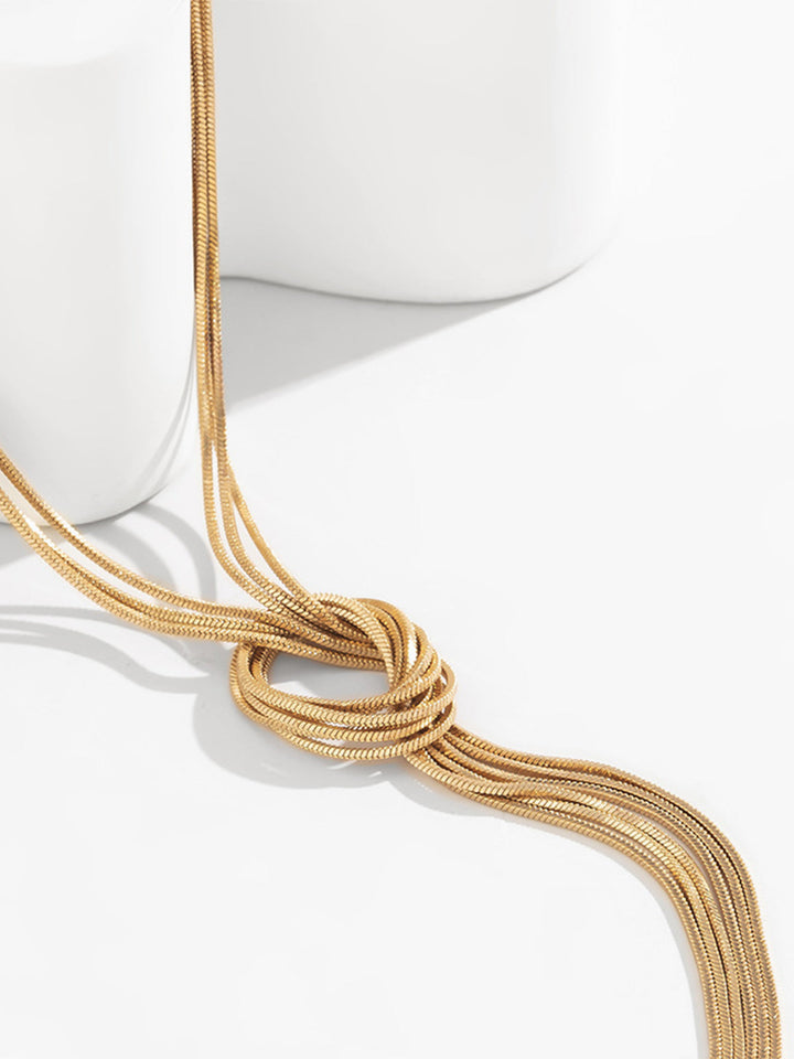 Mérial | Korte Ketting met Kwastje-Kettingen-Calora-Goud-Calora