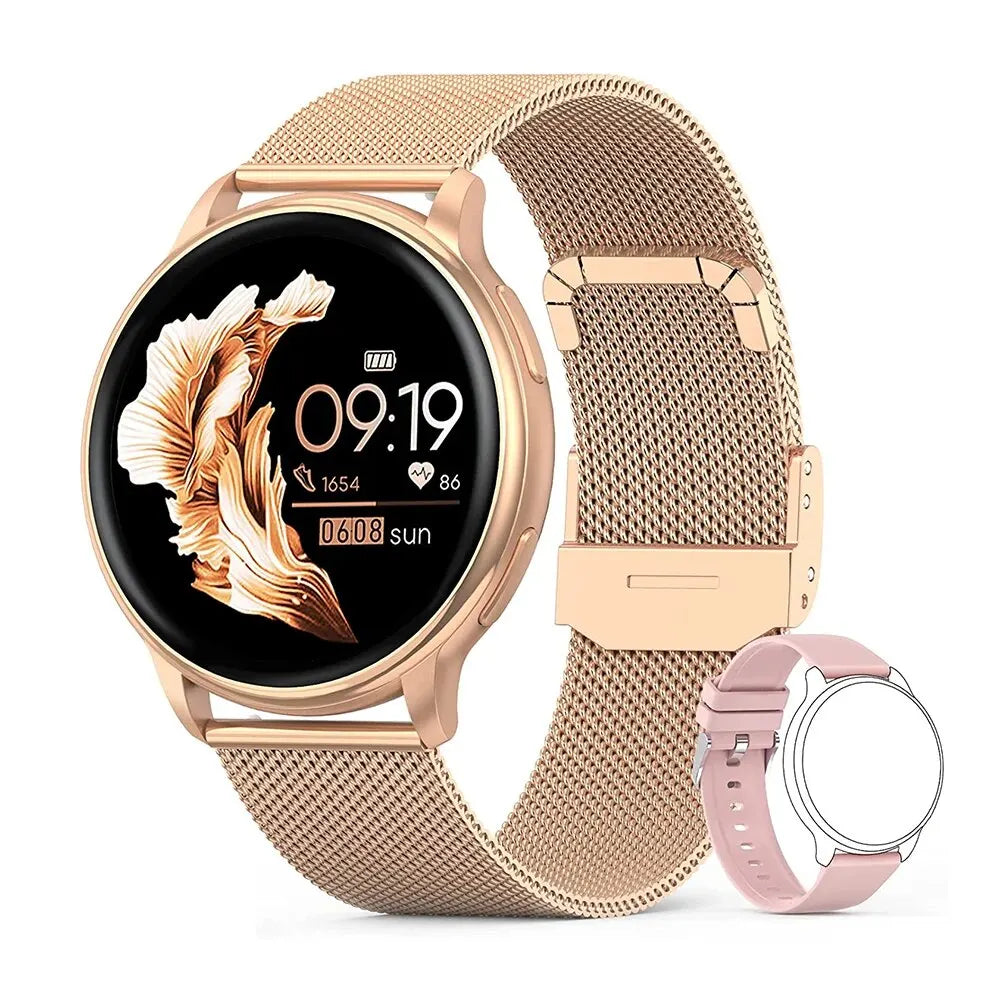 MEVADEN | Bluetooth Smartwatch met Gespreksfunctie voor Vrouwen-Elektronica/Gadgets-Calora-Rosé-Calora