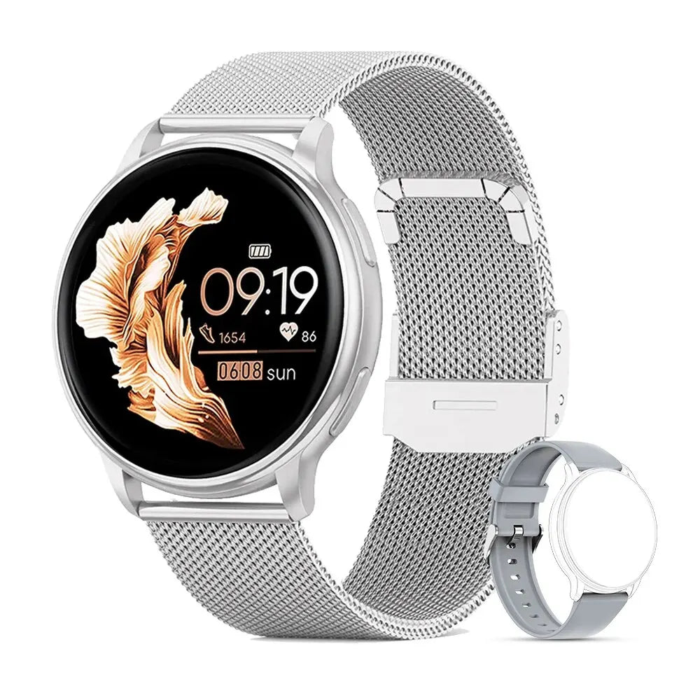 MEVADEN | Bluetooth Smartwatch met Gespreksfunctie voor Vrouwen-Elektronica/Gadgets-Calora-Zilver-Calora