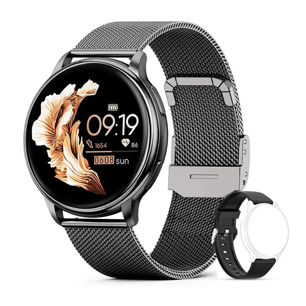 MEVADEN | Bluetooth Smartwatch met Gespreksfunctie voor Vrouwen-Elektronica/Gadgets-Calora-Zwart-Calora